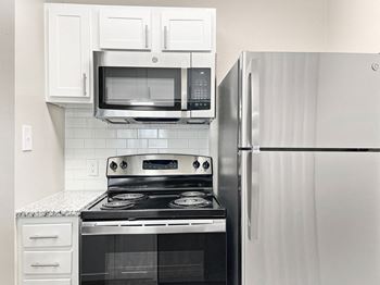 Chef-inspired kitchens feature stainless steel appliances